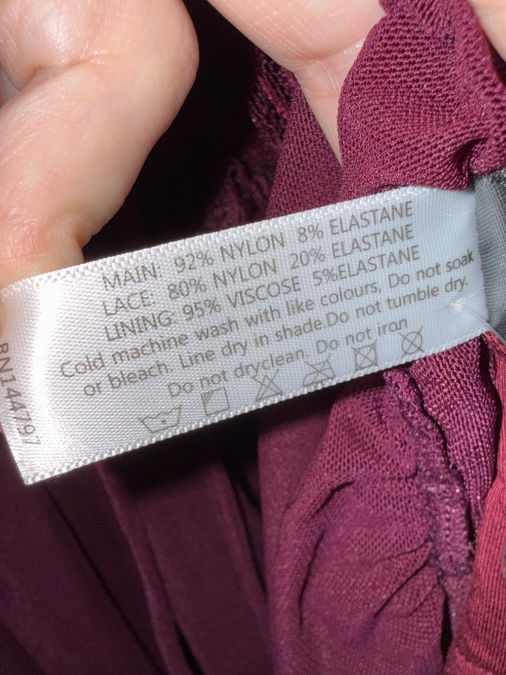 BlackMilk Burgundy Lace Maxi Dress Midnight Ritual Sheer Mesh Long Sleeve M NWOT - Picture 12 of 12